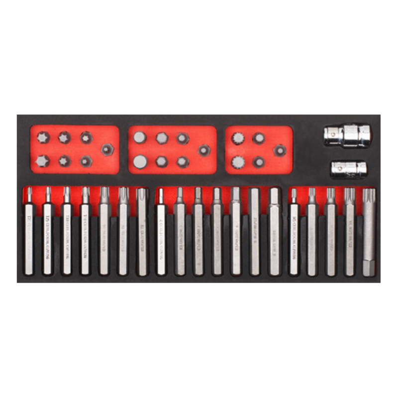 CETA FORM 40PC.H10 TORX/ALLEN/XZN LOKMALI BİTS UÇ TK./EVA'LI - C28-SSE40