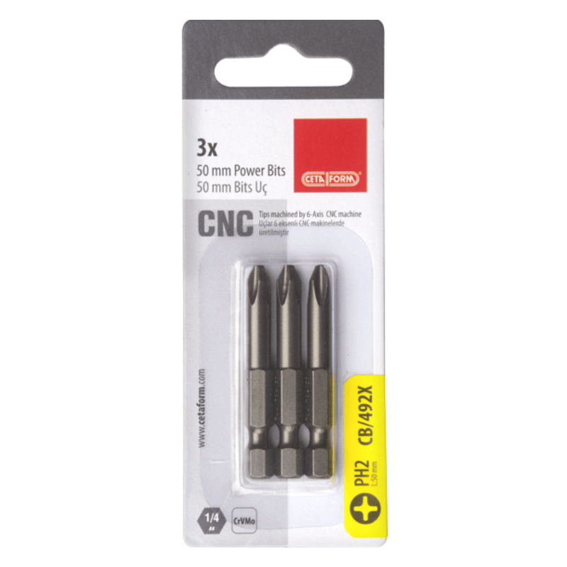 CETA FORM 3 PARÇA 1/4YILDIZ BİTS UÇ-PH1X50MM/KARTLI - CB/491X