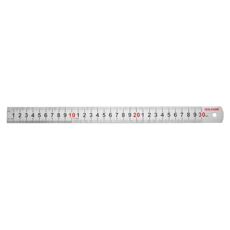 CETA FORM ÇELİK CETVEL (PASLANMAZ ÇELİK)-30 CM - P15-030